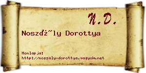 Noszály Dorottya névjegykártya