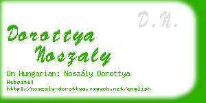 dorottya noszaly business card